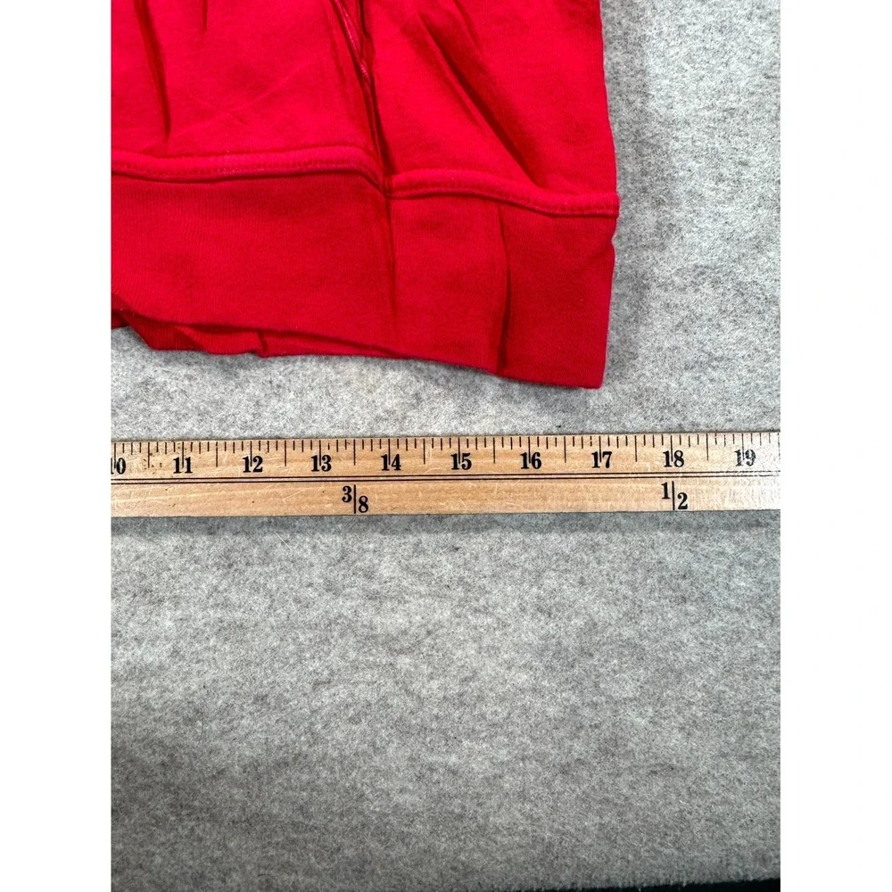 Gap Hoodie Boys 2XL Red Cotton Fleece Lined Logo Graphic Kangaroo Pocket Winter